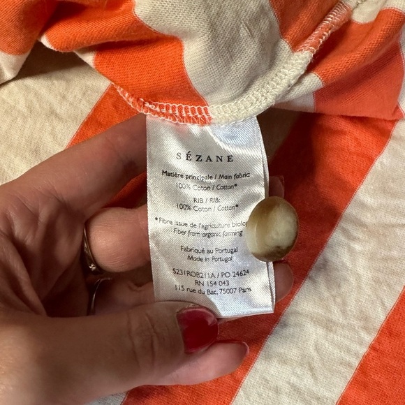 Sezane NWOT Striped Selina Dress/Tunic XXL - Picture 7 of 7